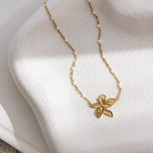 Flora 18K PVD Gold Plated Necklace